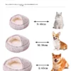 Autumn and Winter soft plush pet bed and pet bed Winter warm and cold plush comforter nest Shell cat nest semi-enclosed cat nest - Image 6