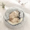 Autumn and Winter soft plush pet bed and pet bed Winter warm and cold plush comforter nest Shell cat nest semi-enclosed cat nest - Image 3