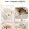 Autumn and Winter soft plush pet bed and pet bed Winter warm and cold plush comforter nest Shell cat nest semi-enclosed cat nest - Image 4