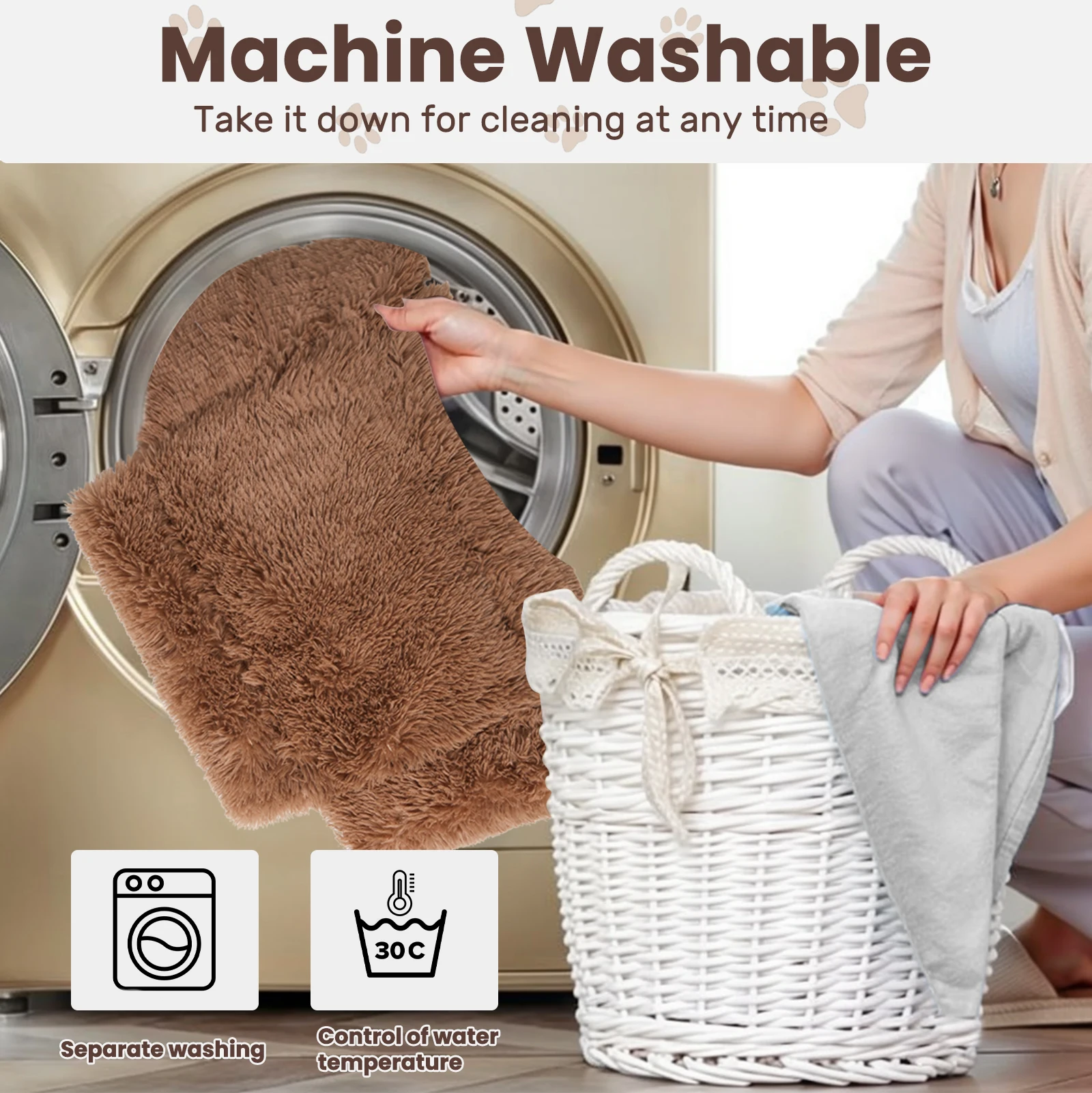 Purr-fect Plush Cat Sofa Bed – Elevated with Cozy, Soft Retreat and Sturdy Wooden Legs - Image 6