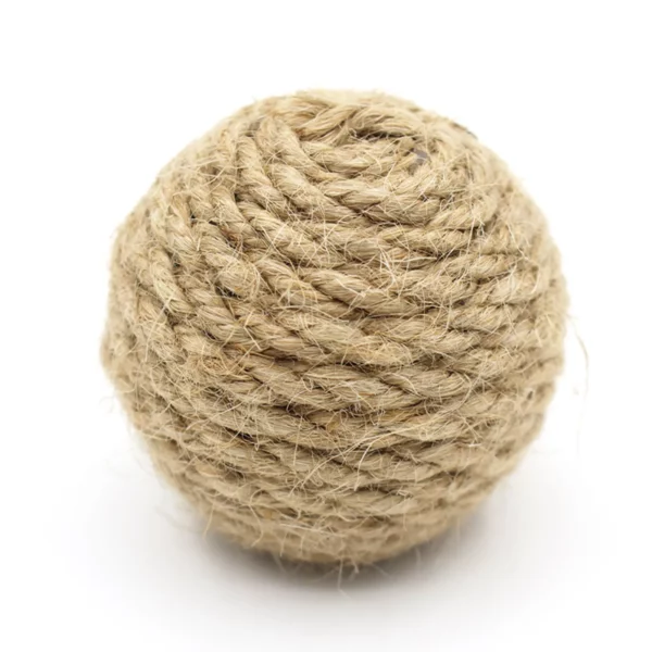 1 Pc Pet Cat Hemp Rope Ball Rolling Interactive Hand-woven Cat Scratching Interactive Ball Sound Ball To Attract Attention Toy - Image 2