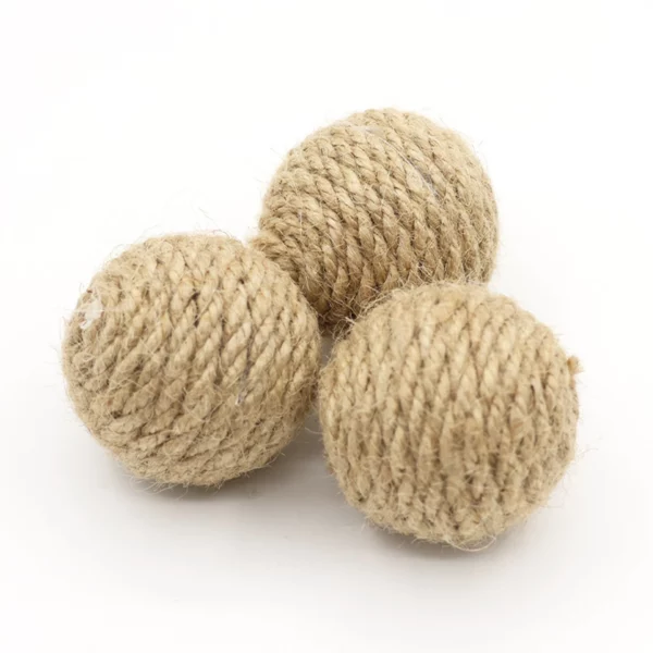1 Pc Pet Cat Hemp Rope Ball Rolling Interactive Hand-woven Cat Scratching Interactive Ball Sound Ball To Attract Attention Toy - Image 5