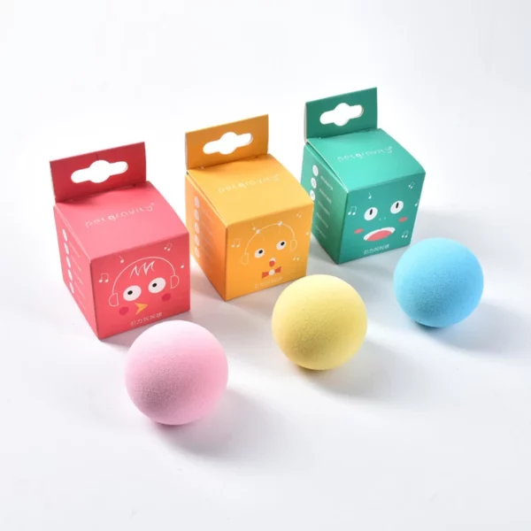 Smart Cat Toys Interactive Ball Plush Electric Catnip Training Toy Kitten Touch Sounding Pet Product Squeak Toy Ball Cat Supplie - Image 3
